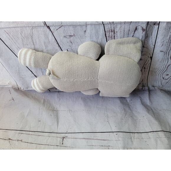 Theodore Elephant Living Textiles Knitted Gray Plush Rattle 13in Baby Toddler - Picture 5 of 6